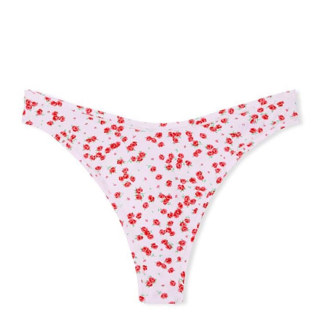 Pink vs floral thong